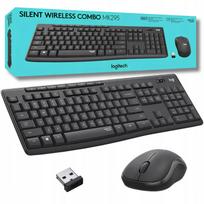 Belaidė klaviatūra ir pelė LOGITECH MK295, tyli