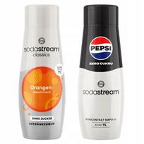 SodaStream Orange Zero Syrups Sugar-Free Orange + Pepsi Max Cola