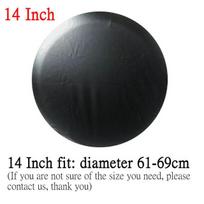 HD Universal Spare Tire Leather Cover 13  14  15  16  17  inch Dust-Proof Spare Wheel Tire Cover Case Bag Pouch For Jeep black