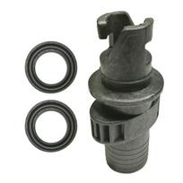 1PC Inflatable Kayak Boat Air Valve Adapter Screw Connector Dinghy Valve Adaptor for Air Pump Hose black