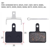 35*30mm Disc Brake Pad Bicycle High Temp Resistance white