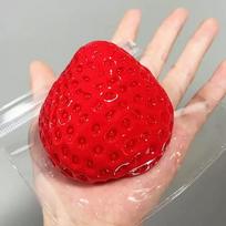 Strawberry Big Squeeze Taba Squishy Toy Cute Kawaii Red Pink Squishies Fidget Toy Fruits Vegetables Soft Girl Birthday Gift Toy beige