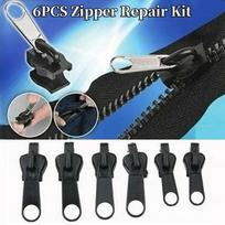 6pcs Fix Zip Puller Universal Instant Zippers Replacement Zipper Pull Slider Fix Zipper Repair Kit Clothes Sewing Accessories China Mainland white