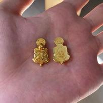 Feng Shui Money Vintage Turtle Temple Lucky Wealth Mini Golden Tortoise Guarding Praying Home Decor Lucky Gift Miserly Turtle