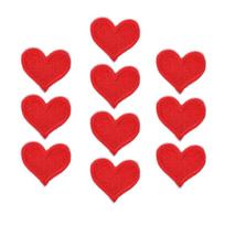 Sew-On Embroidery Patch Clothing Accessories Patch Stickers Embroidery Apparel Applique Patch Sticker Clothes Patch Patches red