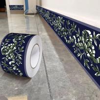 DIY 10 Meter Wall Base Self Adhesive Thickened Skirting Line Soft Anti-collision Decoration Strips Home gray