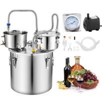 VEVOR alkoholio varytuvas, 8 gal./30 l alkoholio distiliatorius su thumper keg, dvigubos skalės termometru ir vandens siurbliu