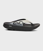 Oofos [Ooriginal Sport] Light Gray Unisex Flip-Flops Moonstone/270 black