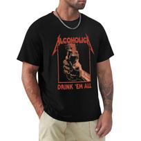 Alcoholica - Drink 'Em All T-Shirt Sport Basic Moisture Wicking Tee S black