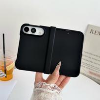 Vienos spalvos, odos pojūčio, smūgiams atsparus dėklas iPhone Ultra 18 Fold, atsparus dilimui, patogus laikyti, praktiškas vyrių apsauginis dangtelis iPhone Ultra white