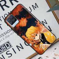 Zenitsu Demon Slayer For Realme GT Neo 2 GT Master C21 C3 8i 7 8 Pro Case Cover For OnePlus 9R 8T Nord2 9 Pro OnePlus 9RT beige
