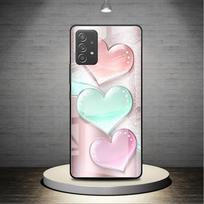 Glass Case For Samsung Galaxy A52 A71 A50 A51 A70 A21s A31 A72 A10 A12 A30 A22 5G Phone Cover Love Bow Samsung A30 gray