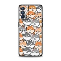 Shiba Inu Dog Phone Case For Oppo A54 A53 A52 A9 2020 A15 A95 A16 A76 A74 A12 Find X5 Reno7 SE Reno6 Pro Plus 5G Black Cover Reno7 SE 5G black