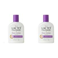 Lacto Calamine Face Lotion Oily Skin Control 120ml Daily Moisturizer With Kaolin Clay Zinc Oxide Glycerine Absorbs Excess Oil  pack of 2 white