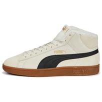 Puma Smash V2 Leather Comfortable Warm Mid-Top Sneakers Unisex Sneakers Off-White 375870-03 41 beige