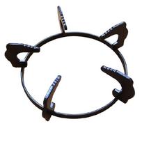 20.2cm Diameter Iron Wok Rack Gas Stove Support Skid Resistant Cooktop Accessory Iron Stove Rings for Balanced Cooking 1 black
