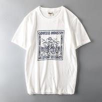Trendy Cut Label Fashion Short Sleeve Hong Kong Style Street T-Shirt 1017 Pink 3XL brown