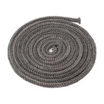 Virvės sandariklis medinės krosnelės durelių tarpinė stiklo pluošto pramoninės krosnies 8mm x 3m black