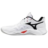 Mizuno WAVE MOMENTUM PRO unisex supportive versatile volleyball shoes white black red V1GA254059 39 white