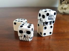Dice - Novelty Six Sided Dice Set for Tabletop Games and Collectibles One Size white