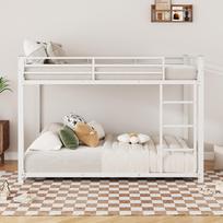 140*200 Children's beds, bunk beds, iron beds, iron bunk beds in classic shape, white 203 x 144.5 x 140 cm balta