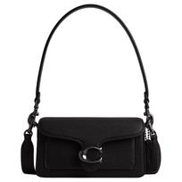 COACH Tabby Polished Pebble Leather Portable Crossbody Bag, Shoulder Bag Small Women's Black CY201-V5BLK One Size 1 black