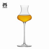 CRISON TT6203 Kristalinis tulpės formos degustacinis stiklas Kūrybingas taurė Viskio kokteilių puodelis su dangteliu Kvapnus stiklas gėrimams 135ML yellow