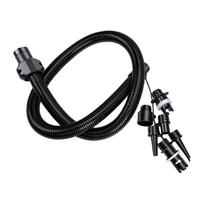 Paddle Board Pump Hose Set Black Portable Electric Air Pump Inflation Hose with 6 Nozzles for Stand Up Paddleboards black