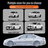 Universali permatoma automobilio apsauga: Vienkartinis, Apsaugantis nuo saulės, Atsparus lietui ir dulkėms S/5.5x3.5m Mini Car skaidri
