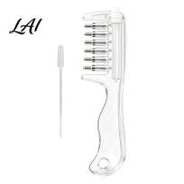 Portable Scalp Oil Dispenser 1/2Pcs Refillable Hair Applicator Comb Leak Proof Comb for Growth Massaging Men Women Massager 1pc white