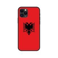 Black tpu case for iphone 13 mini pro MAX back cover Albania flag iphone 13 pro black