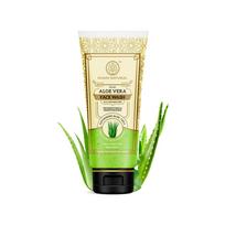 Khadi Natural Aloe Vera Face Wash 100 ml Pack | Detoxifying & Moisturizing Skin for All Skin Types beige