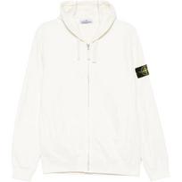 Stone Island vientos spalvos su gobtuvu ilgomis rankovėmis užtraukiama striukė Vyriškos striukės K2S156100067S0A20-V0093 L white