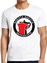 Barista Antifa Juokingas Žaidimas Žodžiais Kava Šauni Dovana Marškinėliai Unisex Marškinėliai XXXL black