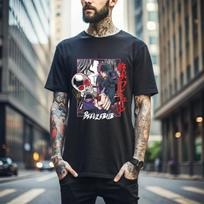 100% cotton TOPS UNISEX TEES MENS WOMENS Beelze-bub T-Shirt Record Of Ragnarok Buddha Anime Manga Fan Gift Girl 440 S black
