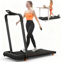 Home Office Desk Treadmills, Compact Desktop, Inclined Portable, 2-in-1 for Walking, Running and Jogging, with a Weight Capacity of 120KG, APP 112.5 x 50 x 93.5 cm juoda
