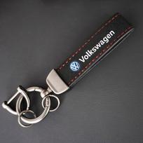 Suede Oda Metalinė Sagtis Automobilio Raktų Pakabukai Raktų Pakabuko Žiedai VW Volkswagen Golf Polo Passat Tiguan Touran Jetta Automobilio Aksesuarams Mk7 black