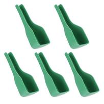 5pcs Plastic Bird Food Shovel Green Birdcage Feeder Accessories Bird Feeding Tool  Birdcage Use 5pcs blue