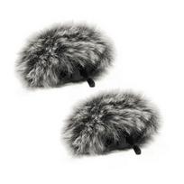 2pcs Microphone Windscreen Compatible with DJI MIC 2 gray