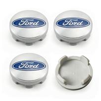 4 vnt. 54 mm ratlankio dangtelio emblemos pakeitimas Ford Focus Mondeo Kuga Fiesta MK7 Escort Explorer Edge 2 4 MK2 MK4 juoda