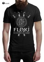 Floki Tshirt Victory Valhalla Tee Shirt Norse Mythology Warrior Golfshirts 4XL gray
