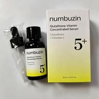 No.5 Serum 20ml Vitamin C Antioxidant Liquid Essence for Glowing Skin, Brightening Facial Serum, Korean Skincare geltona