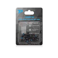 12Pcs M5*10 Bike Disc Rotor Screws T25 Bicycle Disc Brake Screws  for Road Riding Travel mėlyna