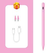 Universalus pieštukas-stylus Samsung Tab A11 A9 8,7 colio A7 Lite T290 T295 planšetiniam kompiuteriui, lietimui jautrus rašiklis Huawei Android mobiliajam telefonui balta