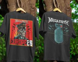 Megadeth Europe Tour 2026 XL red