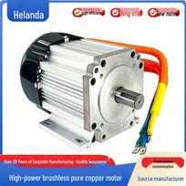 Aukšto slėgio 1500W DC bešepetėlis variklis, 48V/60V/72V, Vienas raktinis velenas Pure Copper Brushless Motor 72V 1500W 4800 RPM