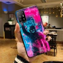 DJ Man Neon Mask Gas Boy telefono dėklas, skirtas OPPO A54 A74 A94 A53S A9 A5 A15 A16 A91 A96 A76 Reno8 8Pro Reno2 Z Reno 8 5G white
