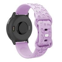 Leopard Print Universal Silicone Smartwatch Strap - 18mm/20mm/22mm 18mm šviesiai mėlyna spalva