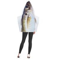 Juokingas skumbrės kostiumas, suaugusiems Adult size balta