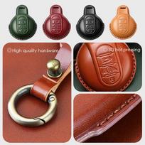 Odinis automobilio rakto dėklas, skirtas BMW MINI COOPER S ONE JCW F54 F55 F56 F57 F60 CLUBMAN COUNTRYMAN nuotolinio valdymo pulto laikiklio korpusas Red B black